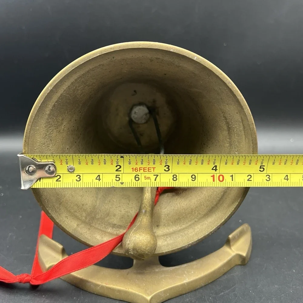 Vintage Brass‎ Anchor with Bell 7